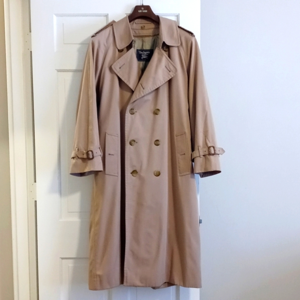 💎VTG Burberry💎 - Men's Classic Trench Coat w/Removeable Wool/Camel Hair Lining